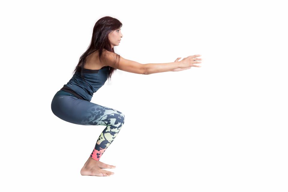 Kursiasana - a yoga for weight loss pose