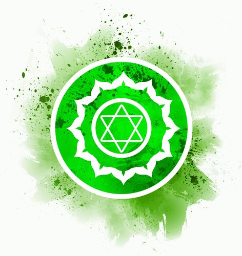 green Heart Chakra symbol