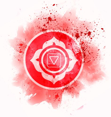 Red root Chakra symbol