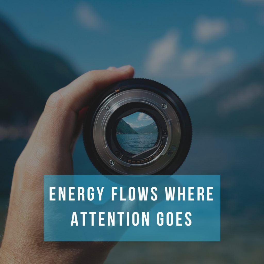 Energy flows where attention goes